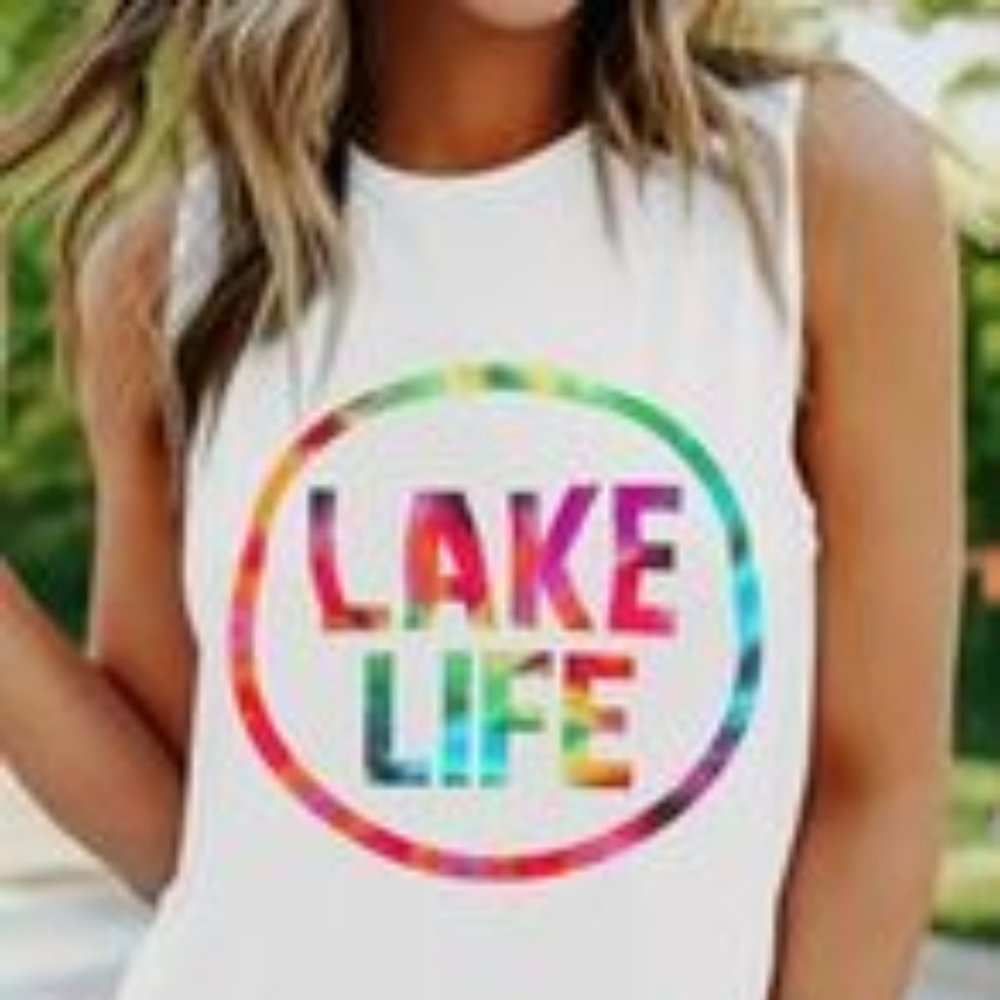 NEW with TAGS! Lake Life Sleeveless Tee Multiple sizes available!